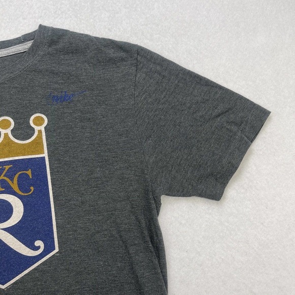 Nike Kansas City Royals Shirt Mens Medium M Gray MLB Baseball Short Slee… - Picture 5 of 11